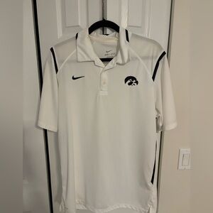 Iowa Hawkeyes Nike White Men's Polo Shirt